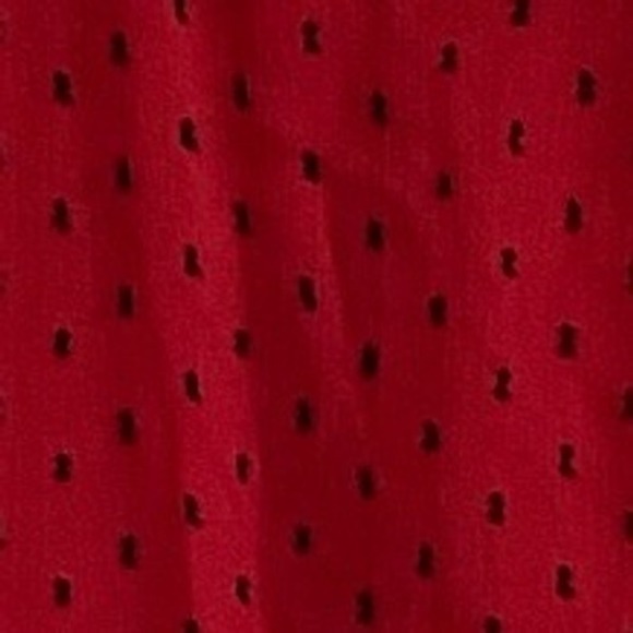 Trixxi Girl Red‎ Black Sheer Dot Party Dress Goth Red Devil Vamp - Juniors XL - Picture 4 of 12